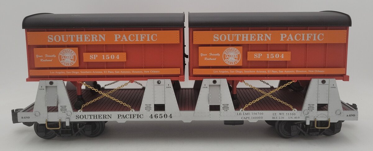 Aristo-Craft 46504 G Scale Southern Pacific Piggyback Flatcar #1504 EX/Box
