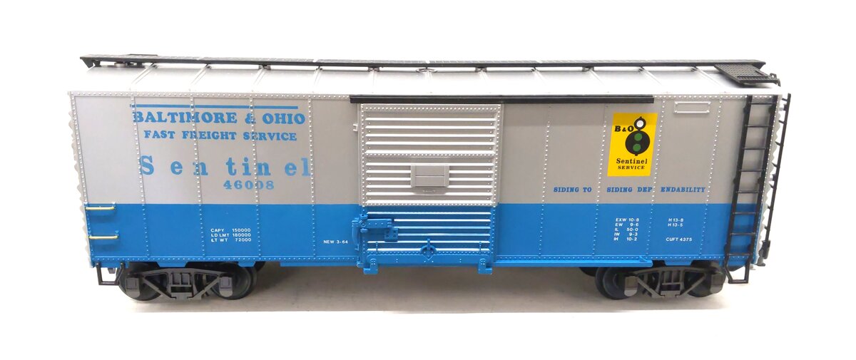 Aristo-Craft 46008 Baltimore & Ohio Sentinel Boxcar #46008 - Metal Wheels EX/Box
