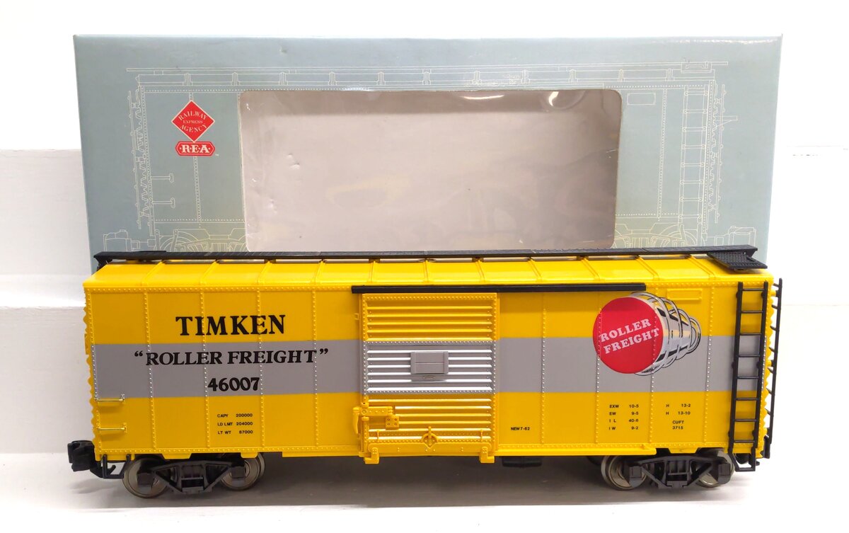 Aristo-Craft 46007 Timken Boxcar (Metal Wheels) LN/Box
