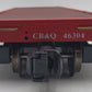Aristo-Craft 46304 G Scale Chicago Burlington & Quincy Burlington Flatcar EX/Box