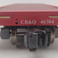 Aristo-Craft 46304 G Scale Chicago Burlington & Quincy Burlington Flatcar EX/Box