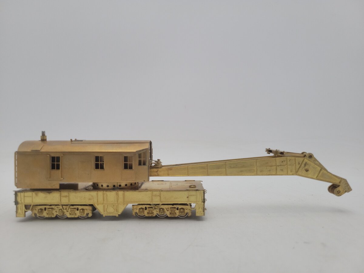 HO Scale BRASS Undecorated Crane Car VG