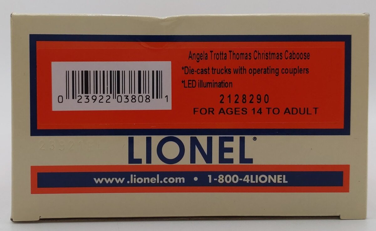 Lionel 2128290 O Angela Trotta Thomas Christmas Caboose LN/Box