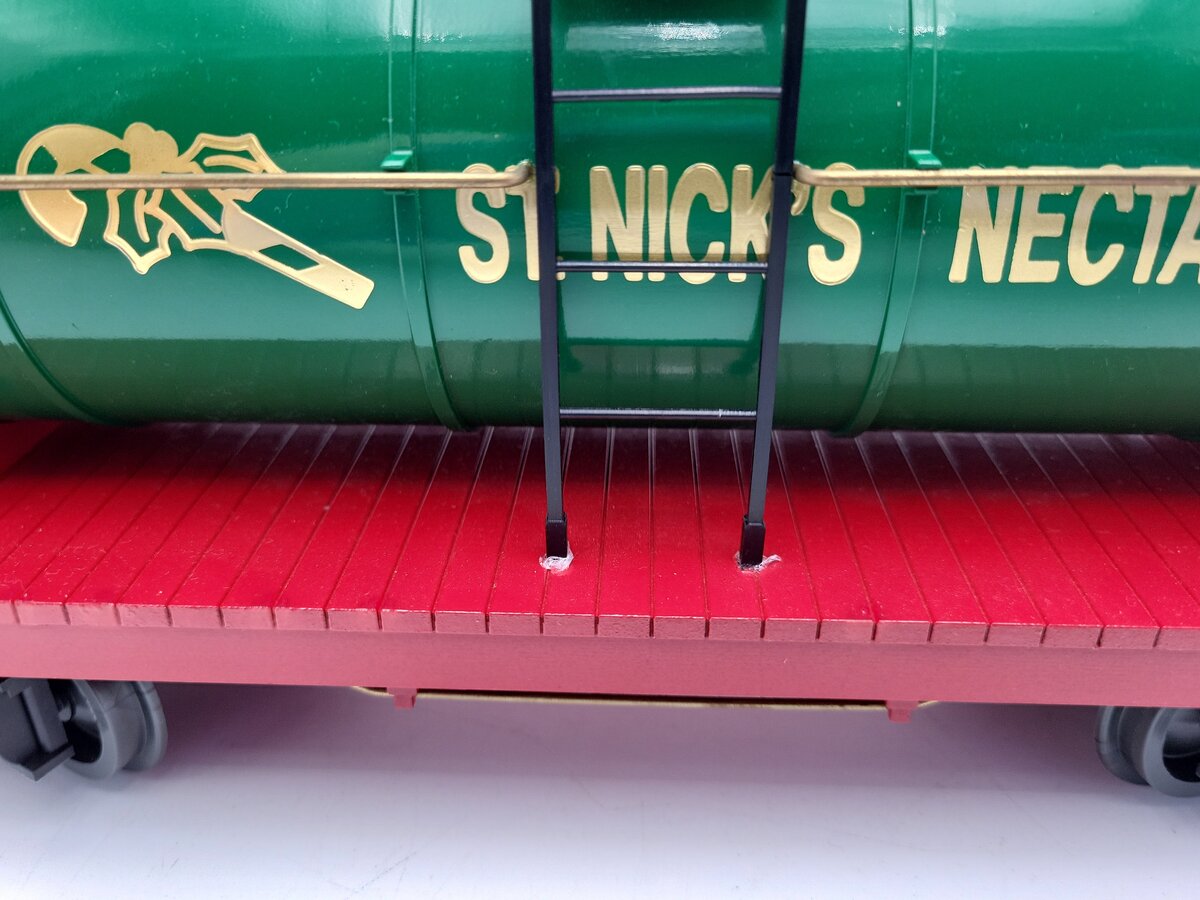 Kalamazoo 1885-0 G Scale St. Nicks Nectar 1990 Christmas Tank Car EX/Box