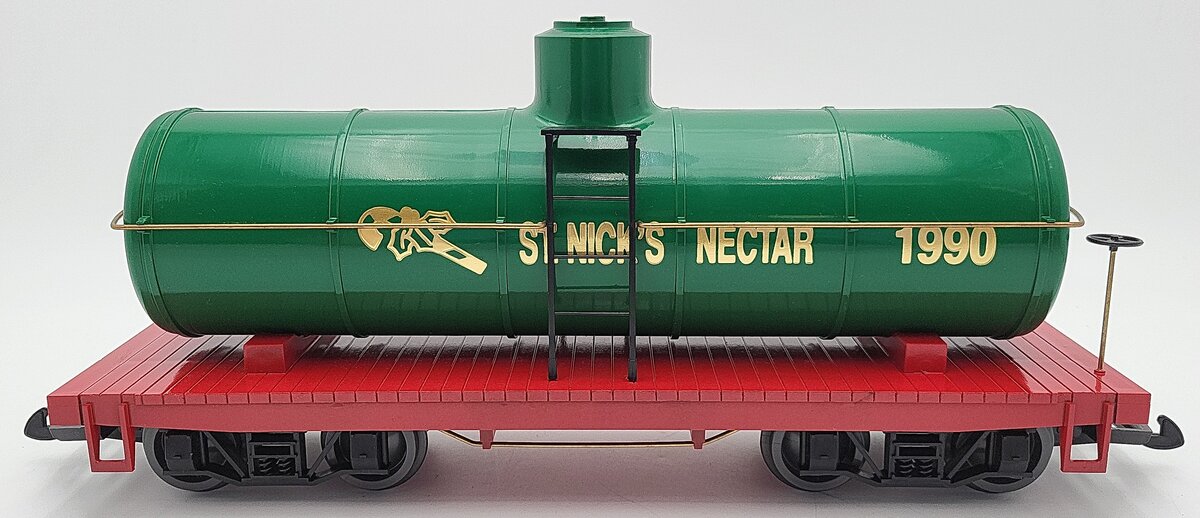Kalamazoo 1885-0 G Scale St. Nicks Nectar 1990 Christmas Tank Car EX/Box