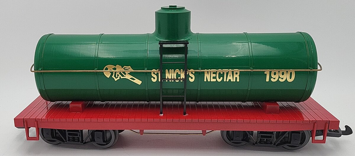 Kalamazoo 1885-0 G Scale St. Nicks Nectar 1990 Christmas Tank Car EX/Box