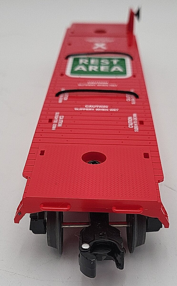Lionel 1928460 O Santa's "Take Five" Mobile Deer Rest Shop Flat Car w/ Sleigh LN/Box