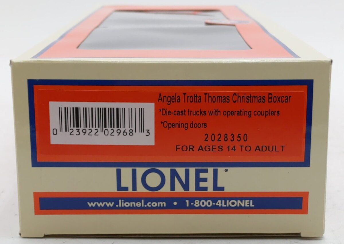 Lionel 2028350 O Gauge Angela Trotta Thomas Christmas Boxcar LN/Box