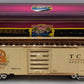MTH 20-93190 O Gauge TCA 50th Anniversary 18k Gold Box Car EX/Box