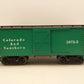 Kalamazoo 1872-2 G Scale Colorado and Southern Boxcar EX/Box