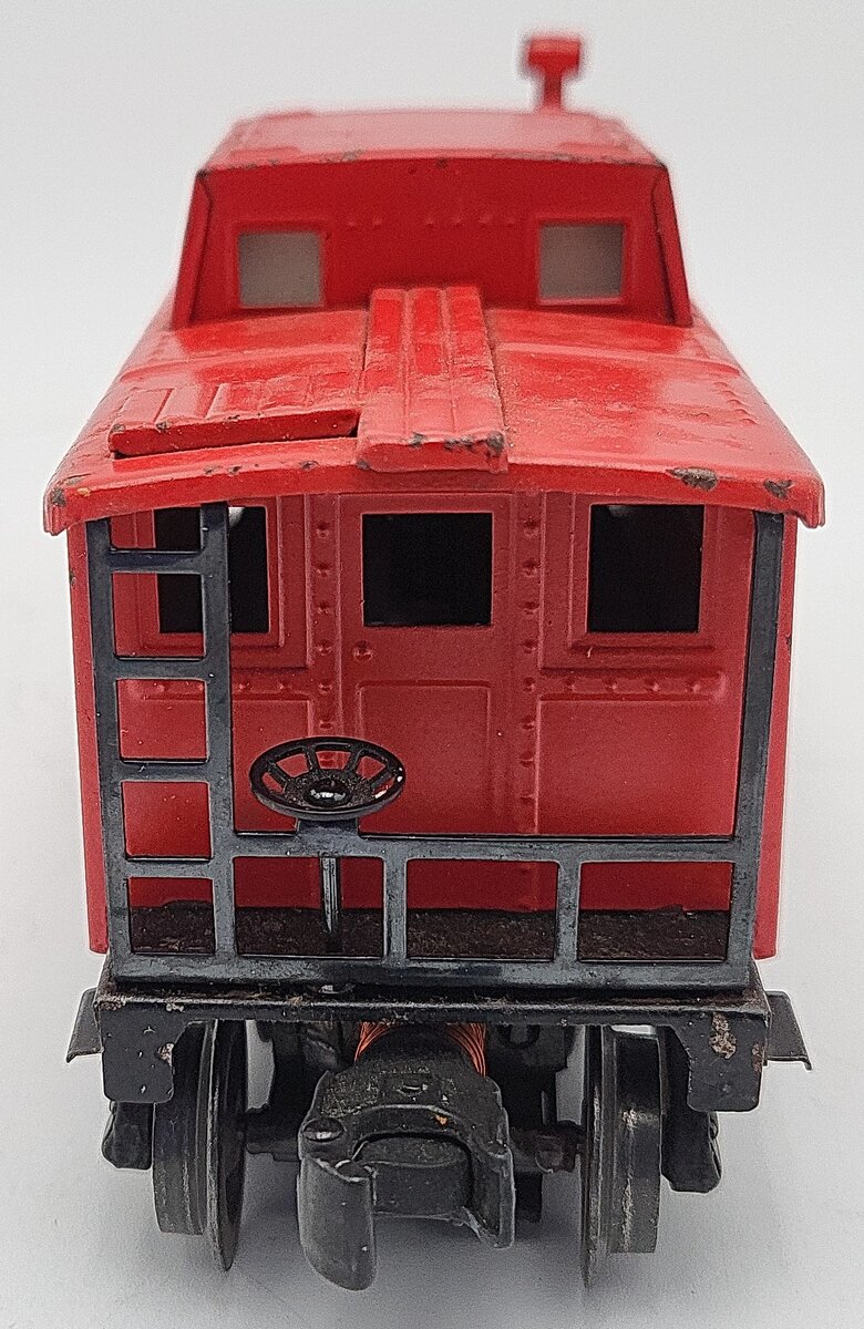 Lionel 2457 (Var. IV) Vintage O Pennsylvania Red Tinplate Caboose #477618 VG