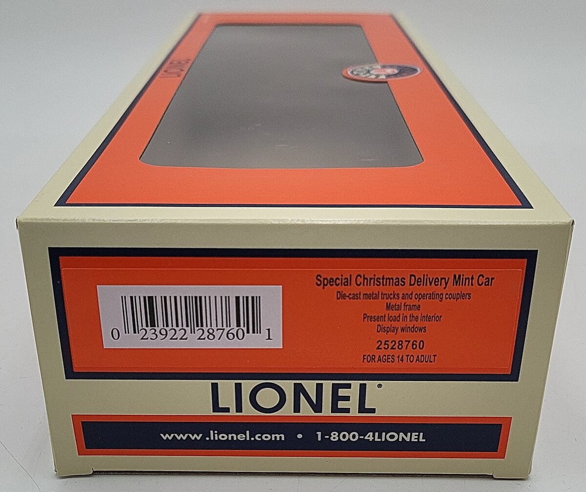 Lionel 2528760 O Special Christmas Delivery Mint Car LN/Box