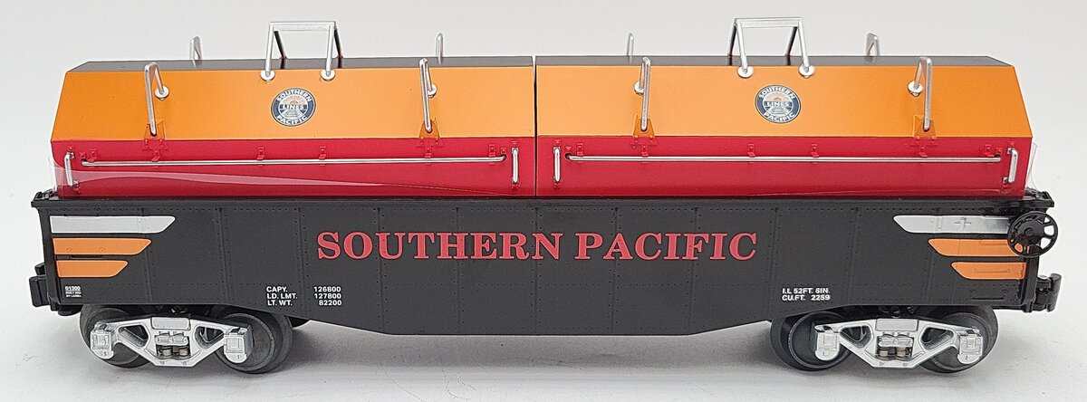 Lionel 2401300 O LCAA Southern Pacific Gondola w/ Coil Covers LN/Box