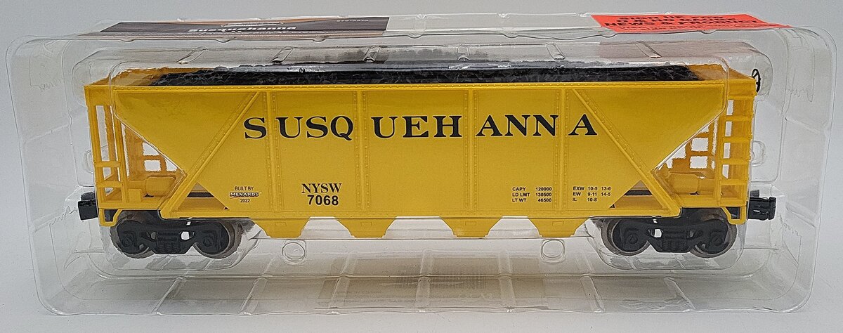 Menards 279-3574 O Susquehanna Coal Hopper Car NIB