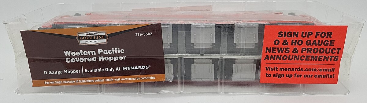 Menards 279-3582 O Western Pacific Covered Hopper Car #11809 NIB