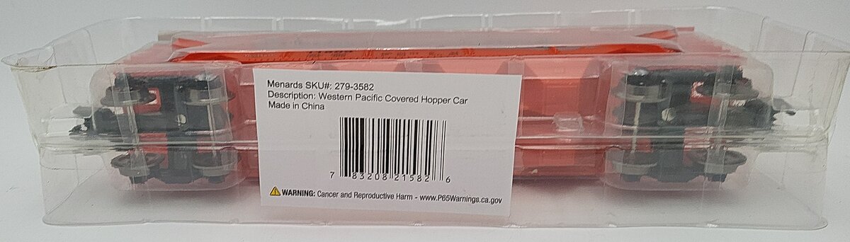 Menards 279-3582 O Western Pacific Covered Hopper Car #11809 NIB