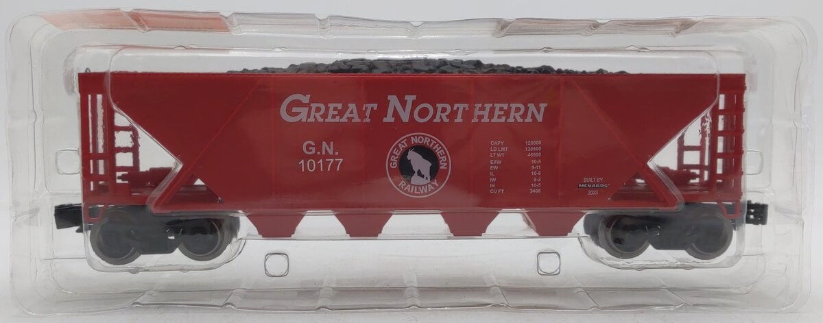 Menards 279-3574 O Gauge Great Northern Hopper Car #10177 MT/Box