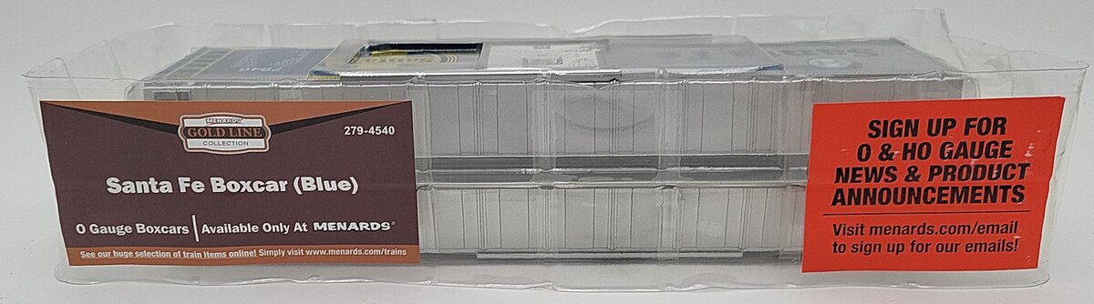 Menards 279-4540 O Gauge Santa Fe Box Car NIB