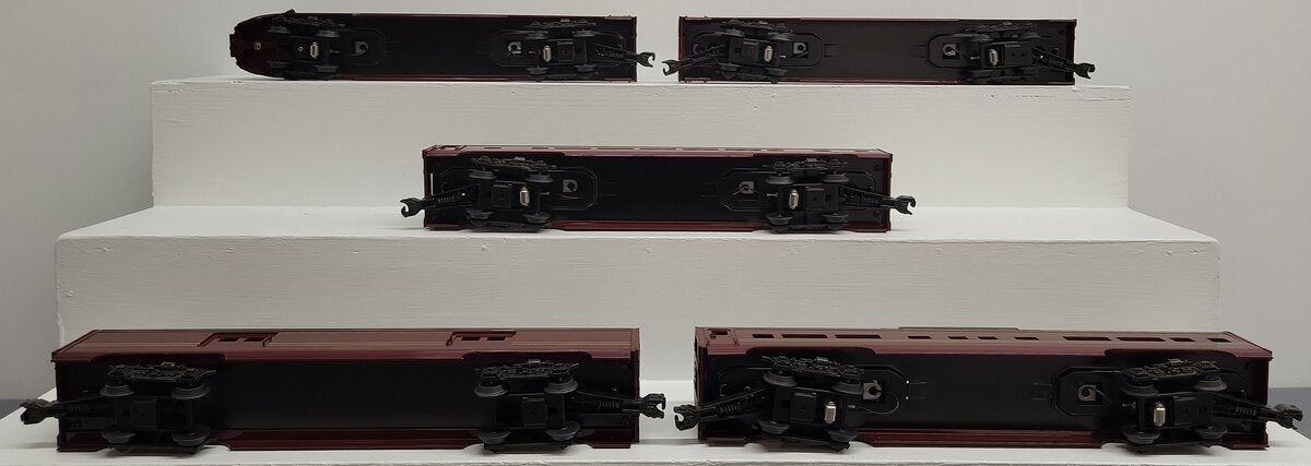 Williams 2802 O Gauge PRR Smooth Side Aluminum 5-Car Passenger Set EX/Box
