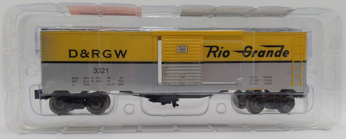 Menards 279-4558 O Gauge Rio Grande Boxcar #3321 MT/Box