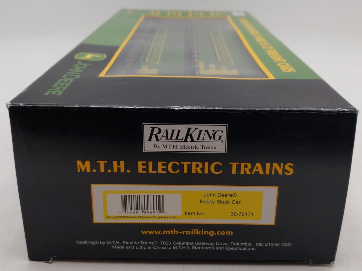 MTH 30-76171 O John Deere Husky Stack Car LN/Box