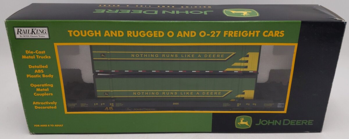 MTH 30-76171 O John Deere Husky Stack Car LN/Box