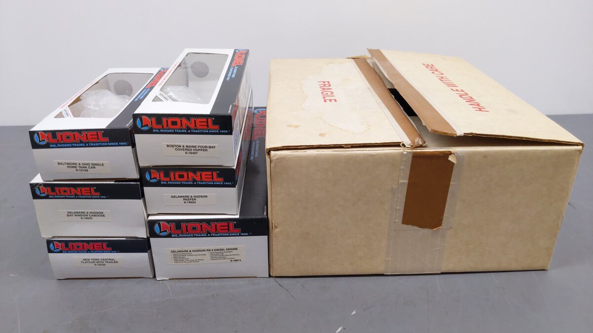 Lionel 6-11719 O Gauge Delaware and Hudson Coastal Diesel Freight Train Set EX/Box