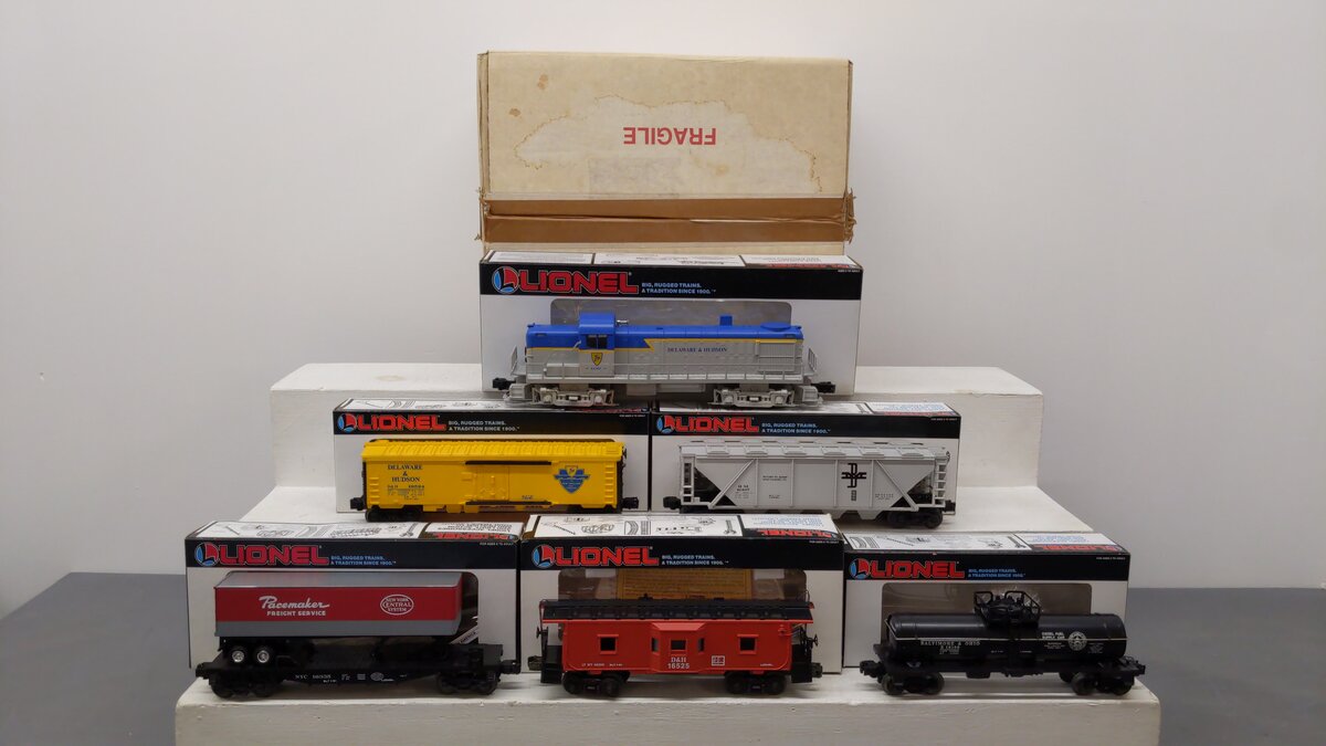 Lionel 6-11719 O Gauge Delaware and Hudson Coastal Diesel Freight Train Set EX/Box
