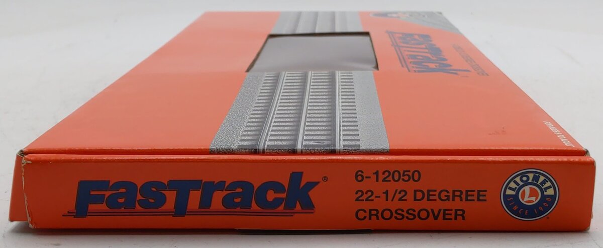 Lionel 6-12050 O Gauge FasTrack 22.5 Degree Crossover EX/Box