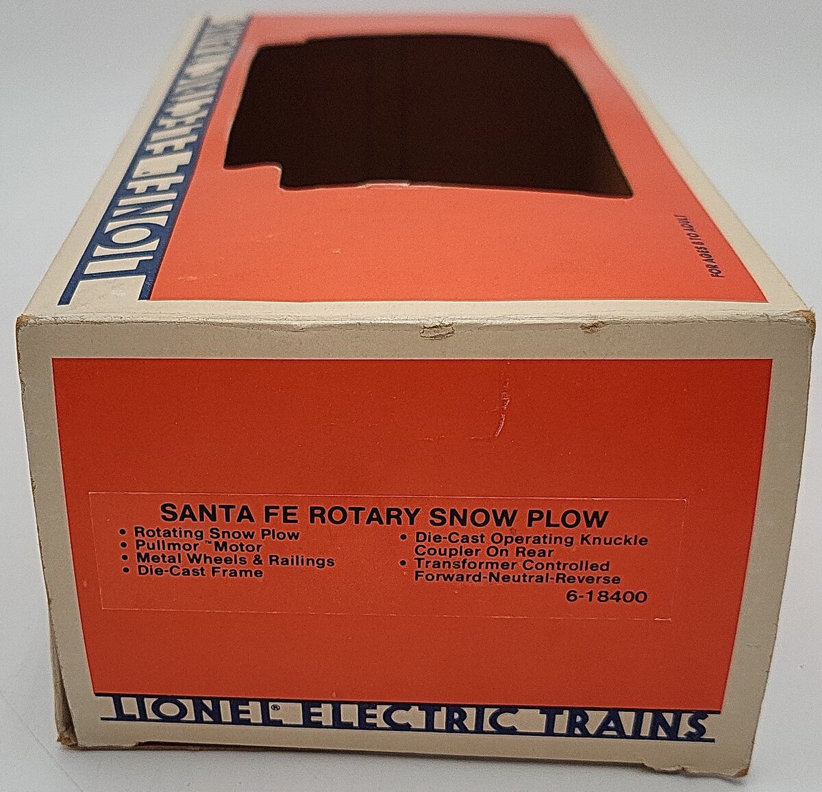Lionel 6-18400 O Gauge Santa Fe Rotary Snowplow LN/Box