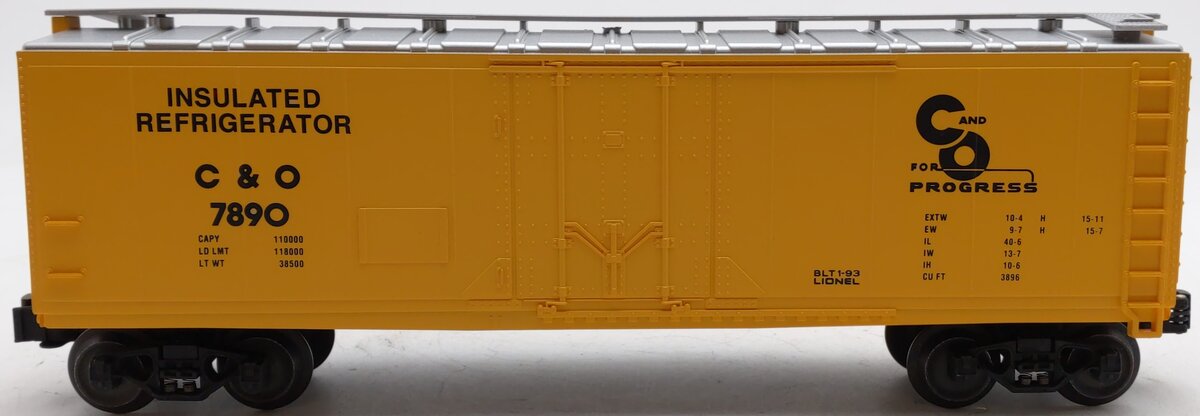 Lionel 6-17303 O Gauge Chesapeake and Ohio Reefer Car #7890 LN/Box