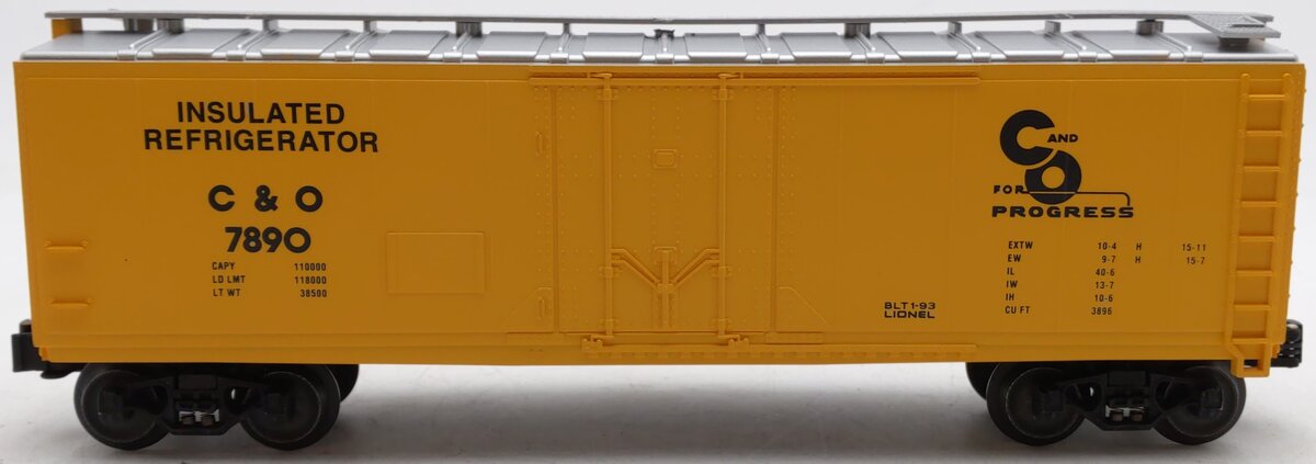 Lionel 6-17303 O Gauge Chesapeake and Ohio Reefer Car #7890 LN/Box