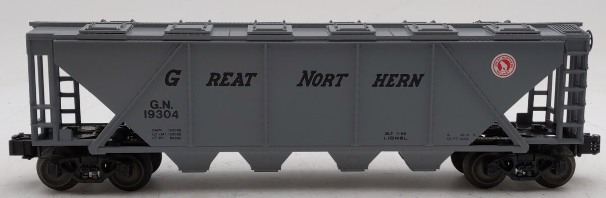 Lionel 6-19304 O Gauge Great Northern Covered Quad Hopper Car #19304 EX/Box