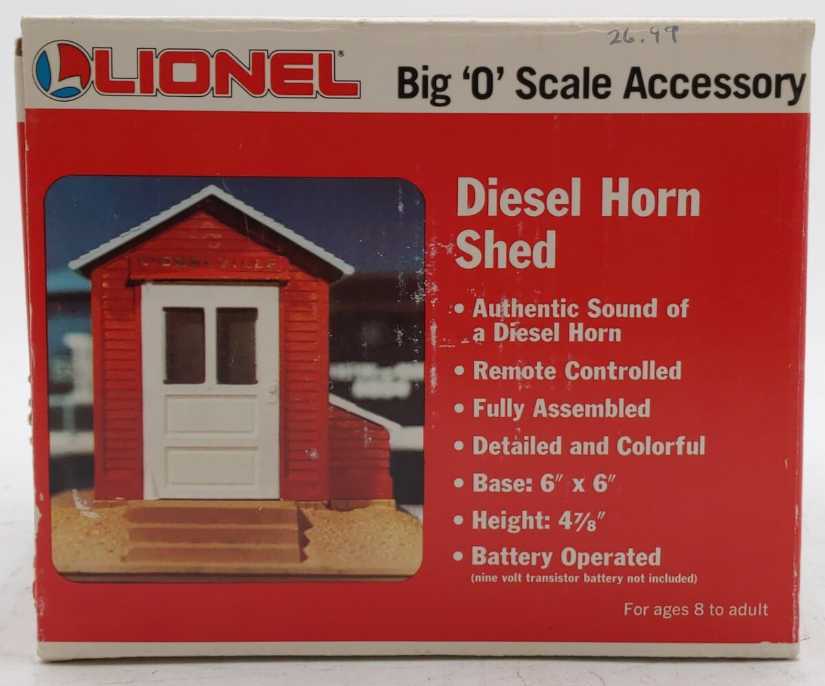 Lionel 6-2127 O Lionelville Assembled Battery Operated Diesel Horn Shed EX/Box