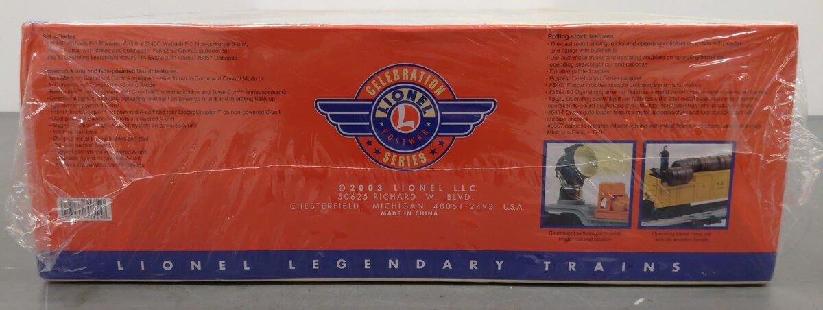 Lionel 6-31711 O Gauge  PWC Wabash Diesel Freight Train Set #1563W MT/Box