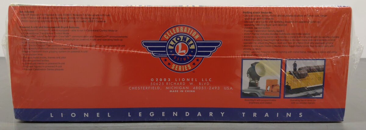 Lionel 6-31711 O Gauge  PWC Wabash Diesel Freight Train Set #1563W MT/Box