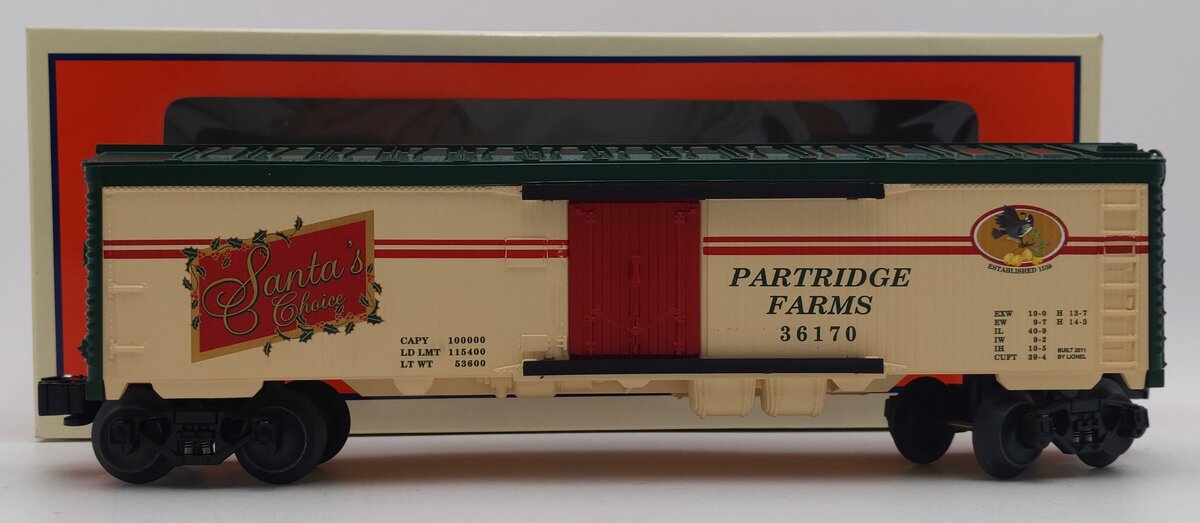 Lionel 6-36170 Partridge in a Pear Tree Reefer NIB