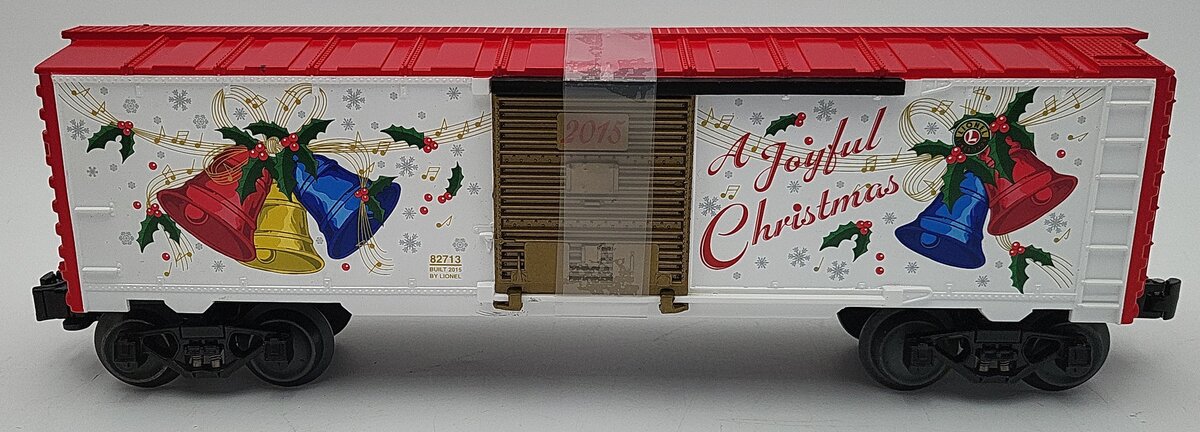 Lionel 6-82713 O Gauge 2015 Christmas Steel Boxcar with Christmas Music LN/Box