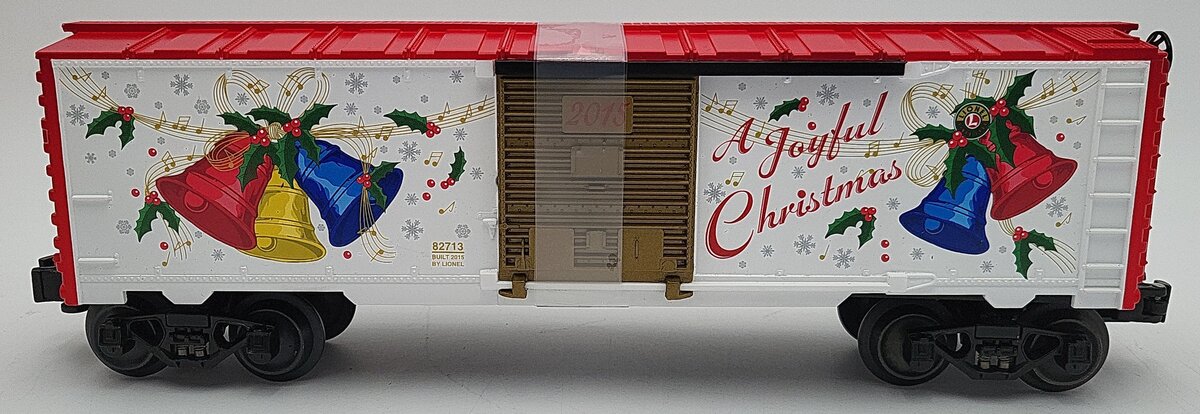 Lionel 6-82713 O Gauge 2015 Christmas Steel Boxcar with Christmas Music LN/Box