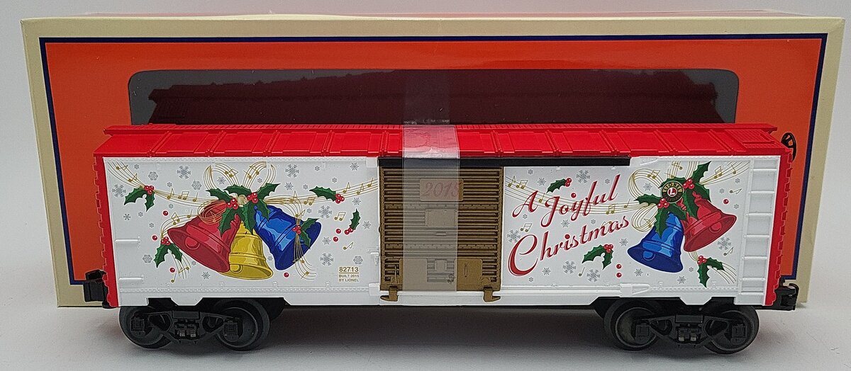 Lionel 6-82713 O Gauge 2015 Christmas Steel Boxcar with Christmas Music LN/Box