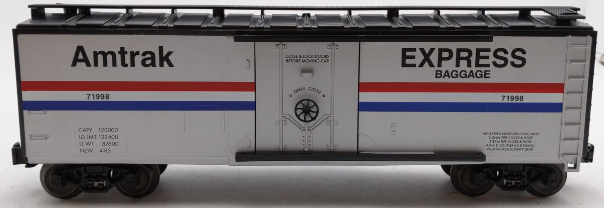 Lionel 6-71998 O Gauge Amtrak Express Baggage Box Car #71998 EX