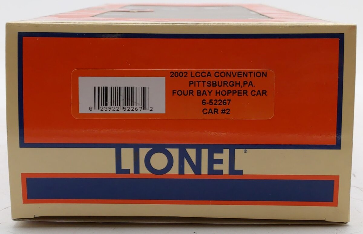 Lionel 6-52267 O 2002 PRR Coal Goes to War 4-Bay Hopper #707025 LN/Box