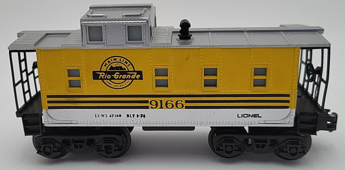 Lionel 6-9166 O Gauge Rio Grande Lighted Caboose EX/Box