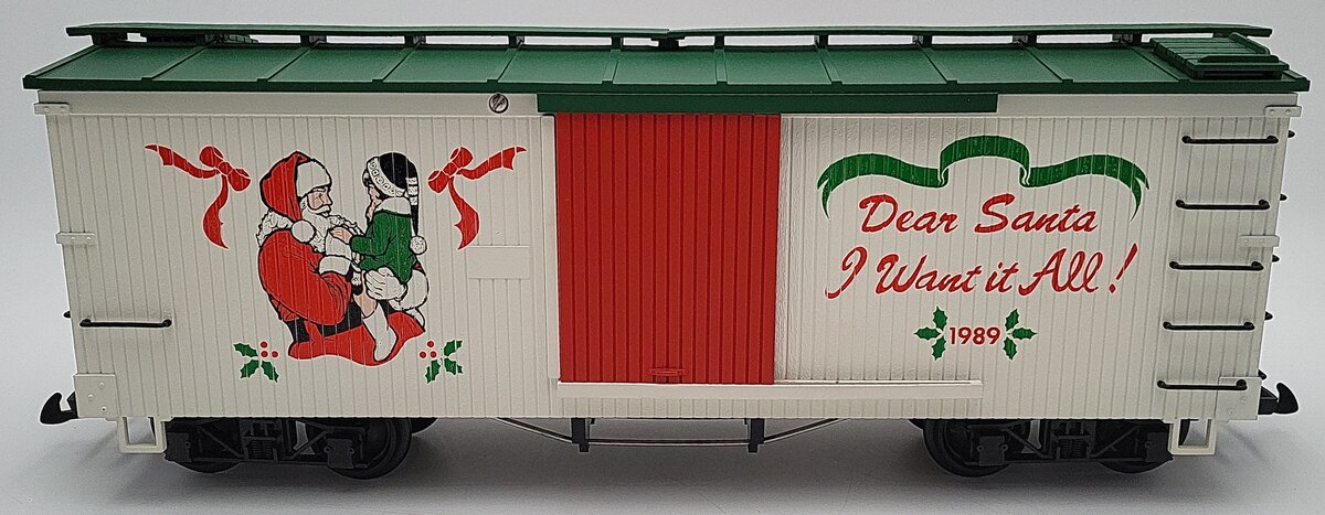 USA Trains G Scale 1989 Dear Santa Christmas Boxcar EX/Box