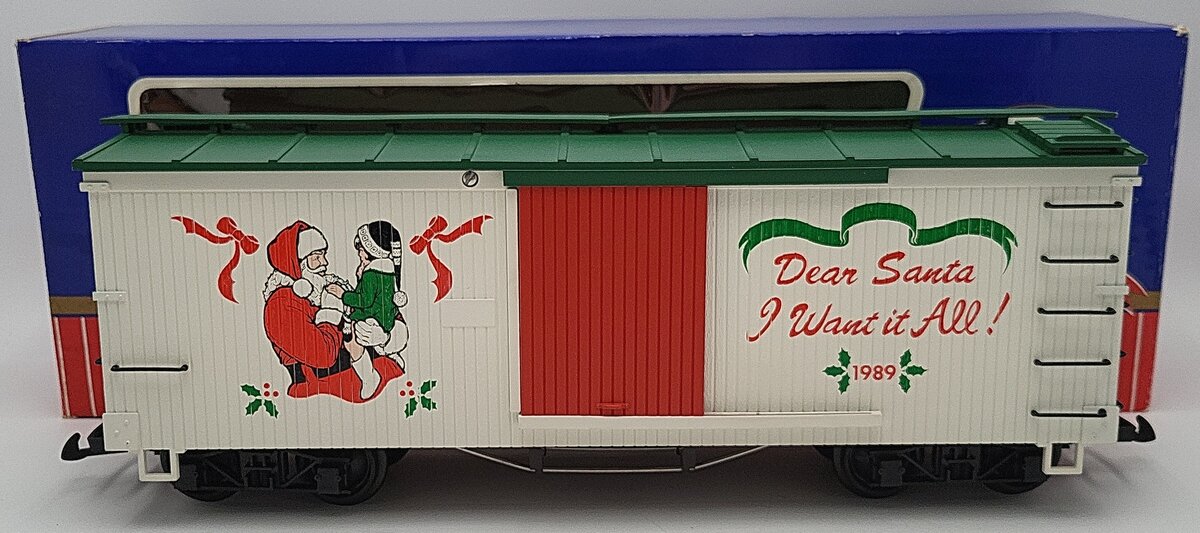 USA Trains G Scale 1989 Dear Santa Christmas Boxcar EX/Box