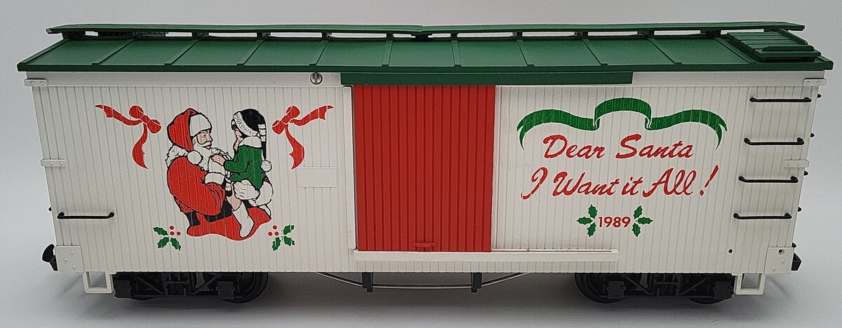 USA Trains G Scale 1989 Dear Santa Christmas Boxcar EX/Box