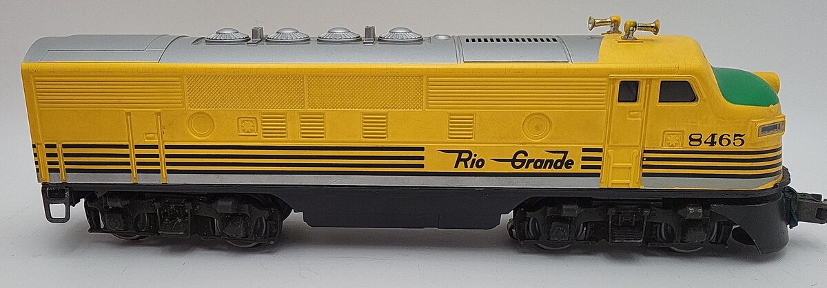 Lionel 6-8465 O Gauge Rio Grande F3A Dummy Diesel Locomotive VG/Box