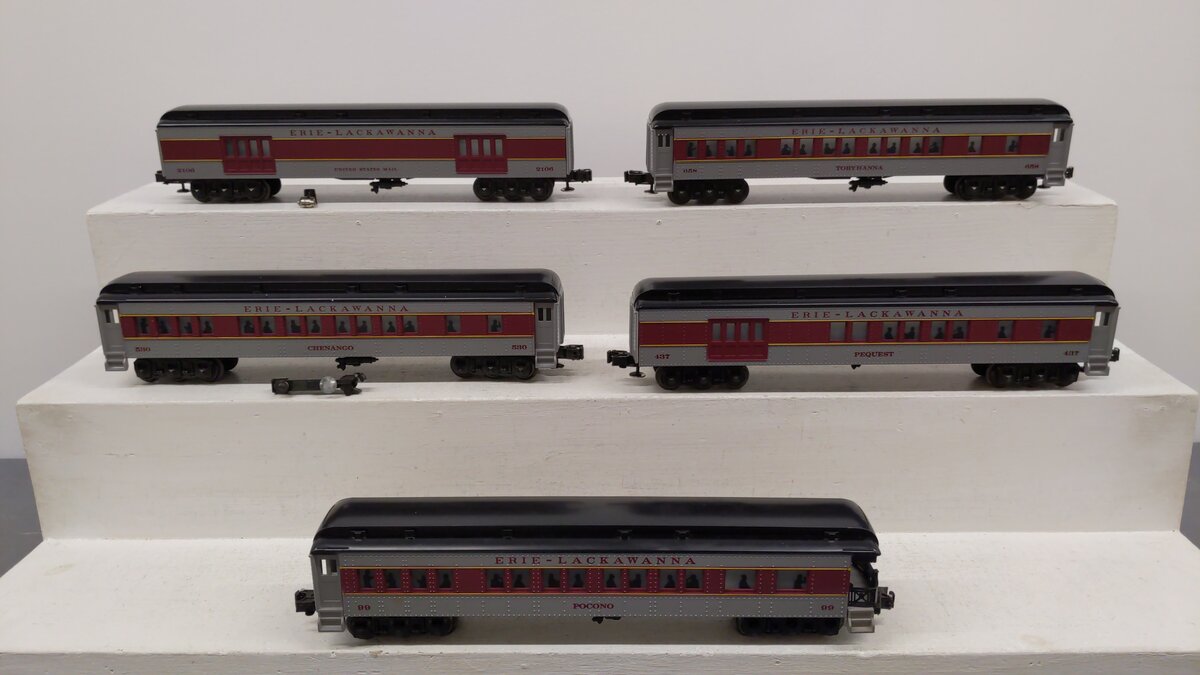 Williams 2510 Erie Lackawanna 5-Car Madison Passenger Set EX
