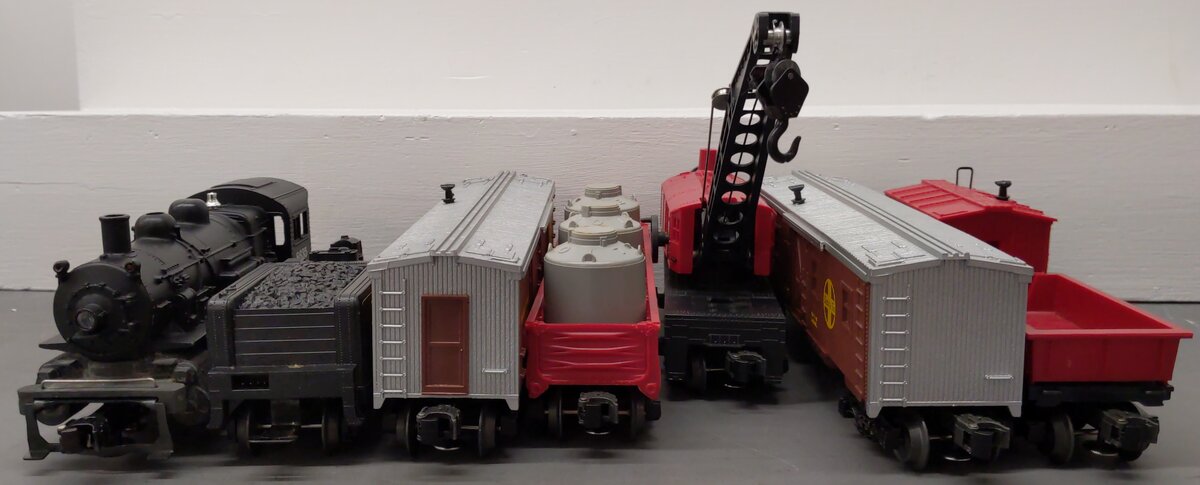 Lionel 9-1632 O Gauge Santa Fe Work Train Steam Train Set EX/Box
