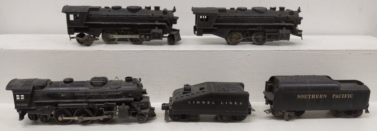Marx & Lionel O Gauge Vintage Steam Locomotives & Tenders #666,666,2036 [5] VG